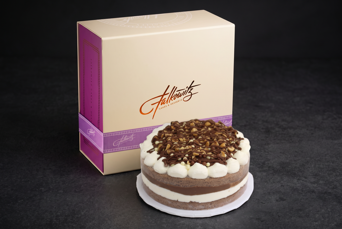 8" Choc Cheese Acetate cake in Gift Box