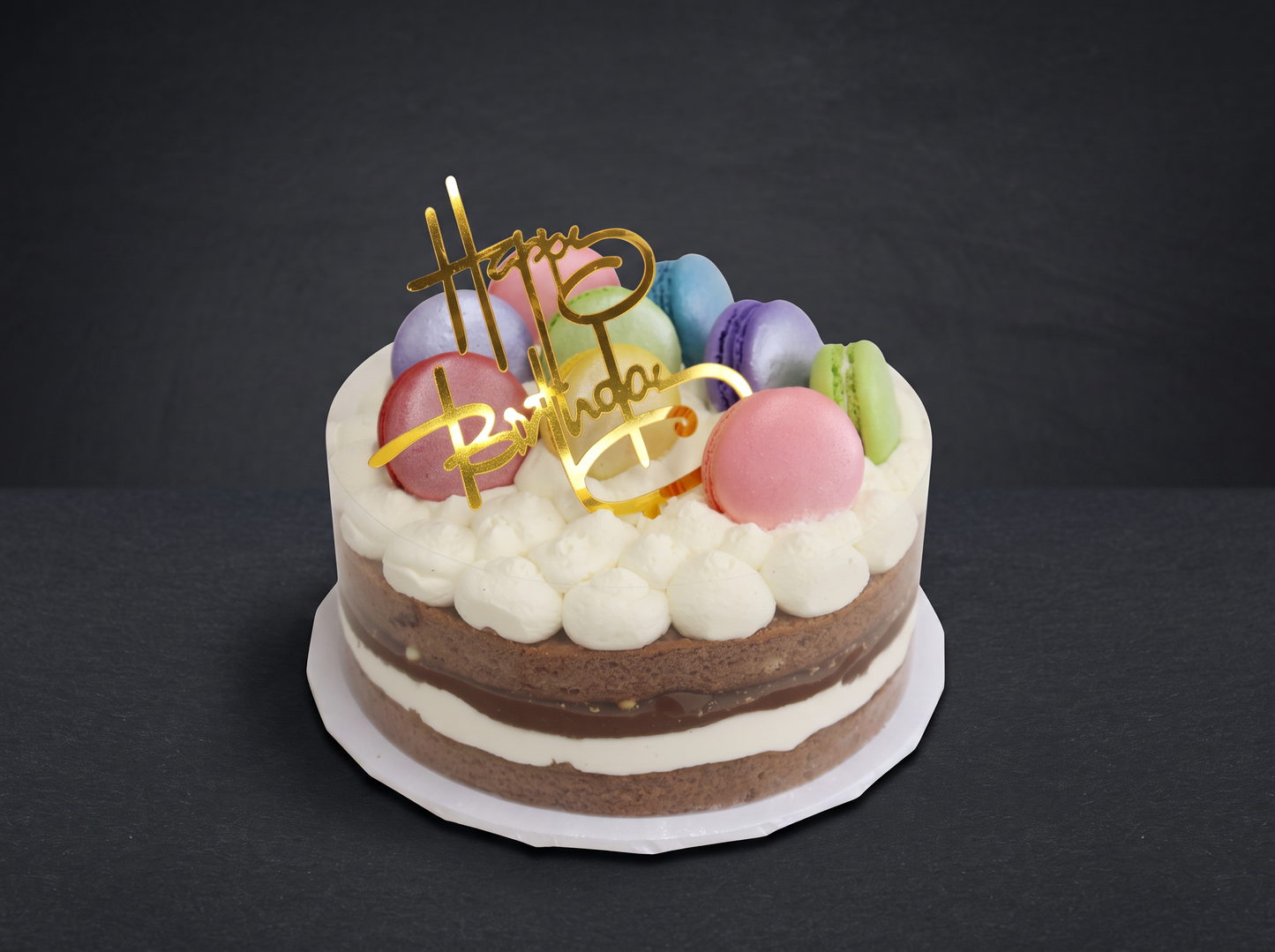 Happy Birthday Milk Acetate Cake