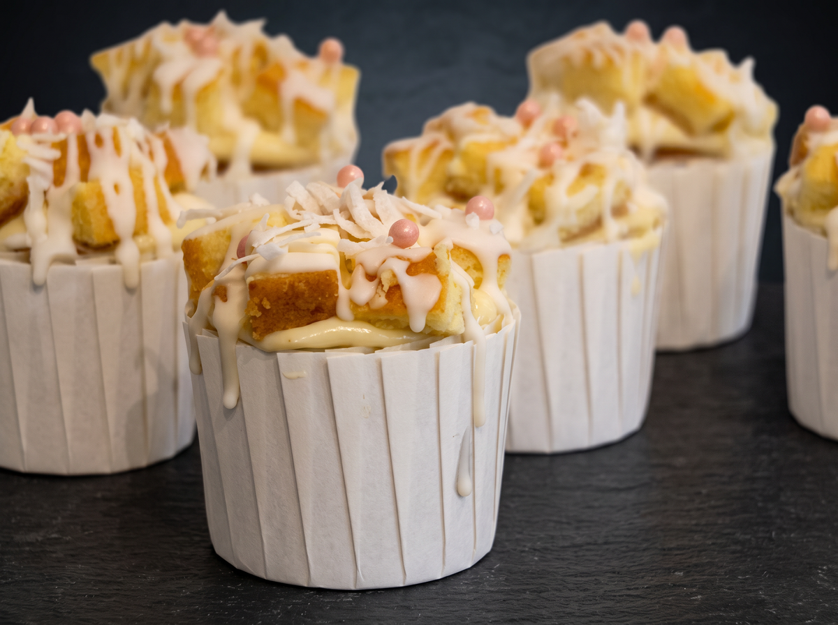 Parve Cheese Cubed Muffins