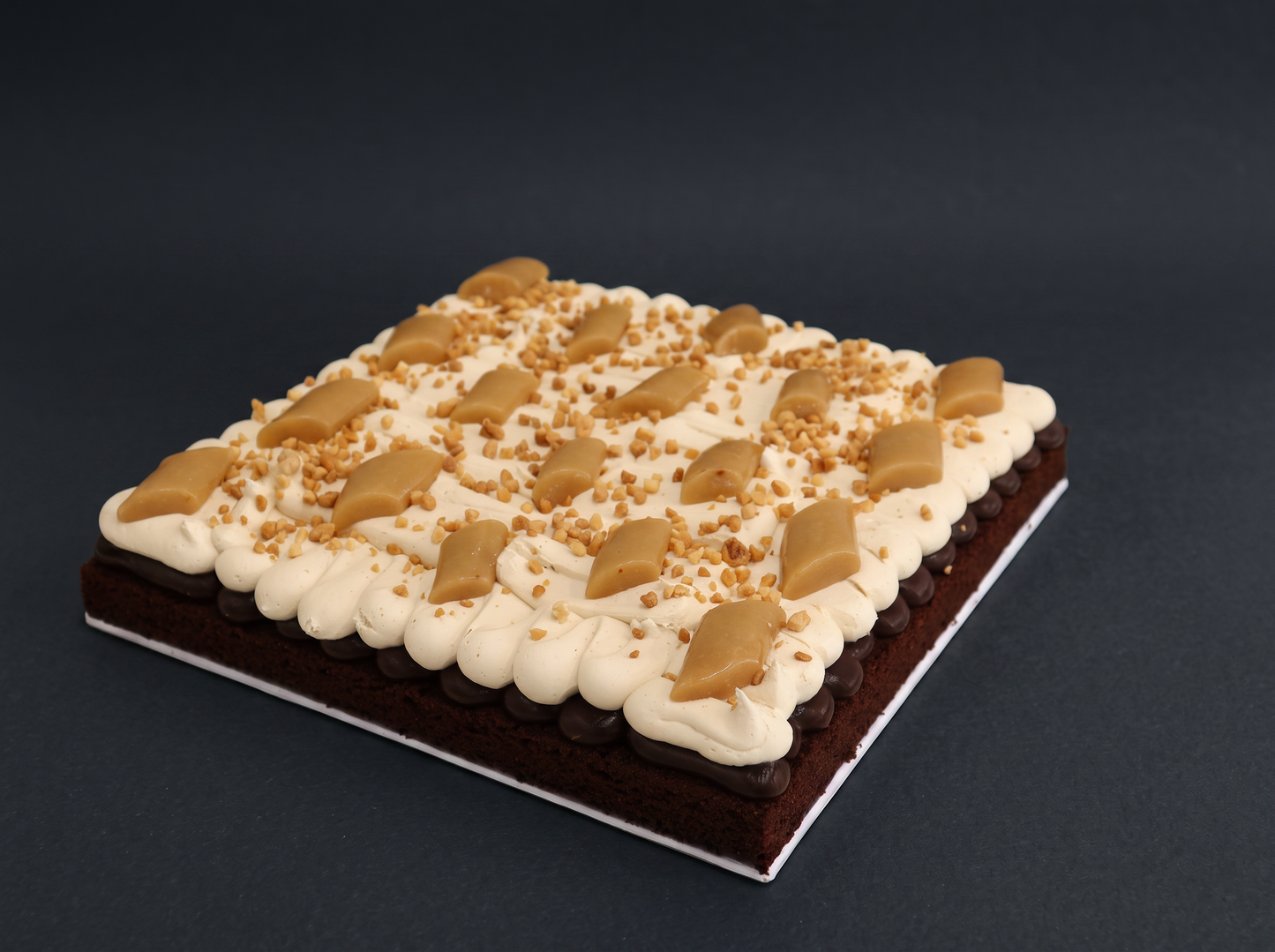 Square Snicker Flat Cake