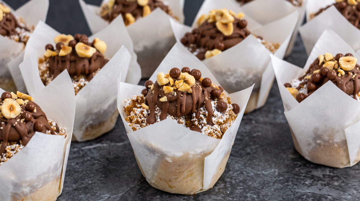 Choc Topped Cheese Babka