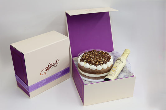 Dairy Caramel cake w/wine