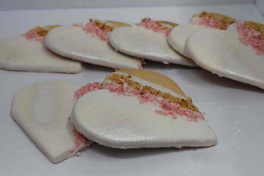 Dipped Heart Cookies - Pink