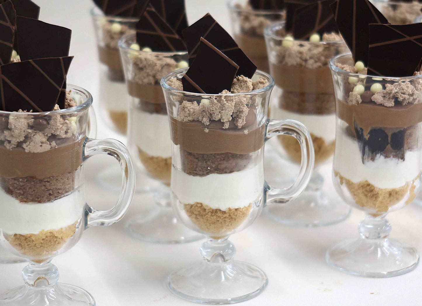 Milk Halva Handle Glass