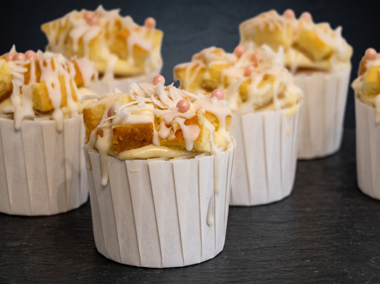 Parve Cheese Cubed Muffins