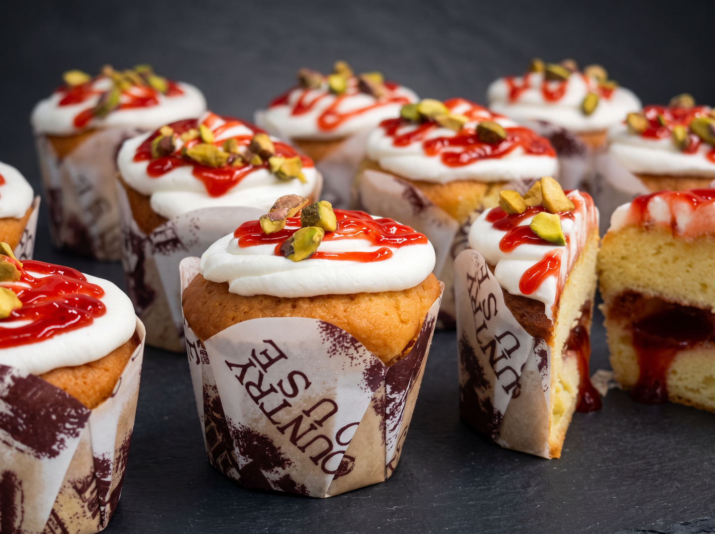 Parve Cheese Strby Muffins