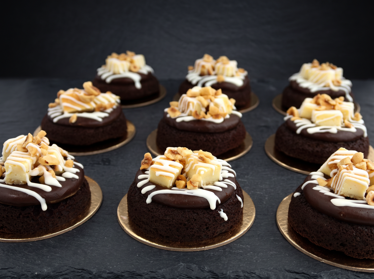 Parve Cheese Brownie Rounds