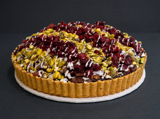 Round Caramel Pecan Pie