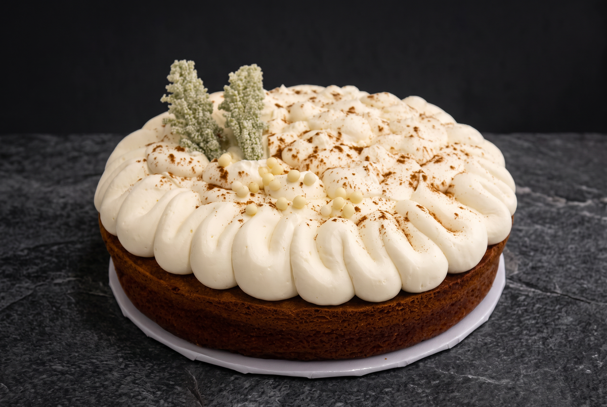 Round Cheese Carrot Cake