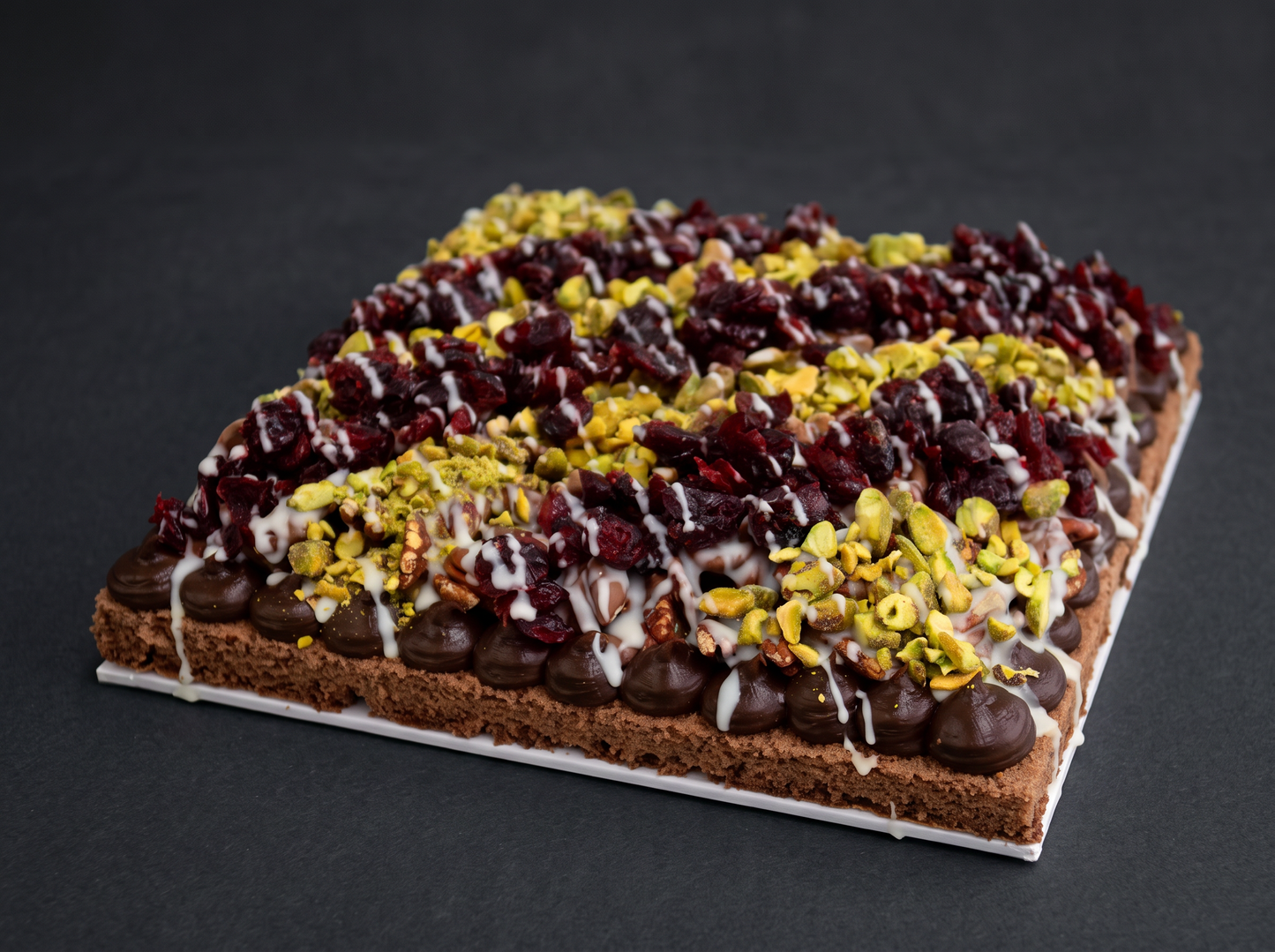 Square Caramel Flat cake