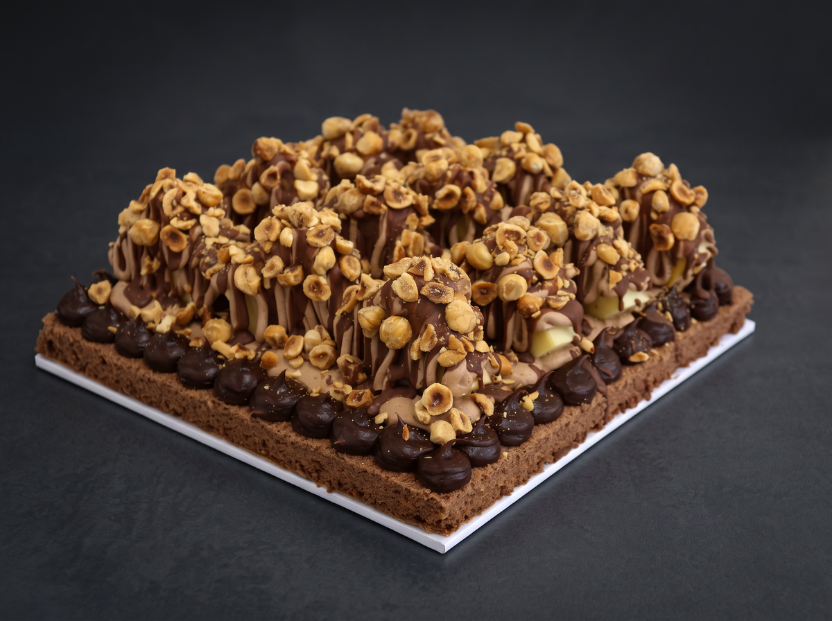 Square Parve Cheese Flat Cake