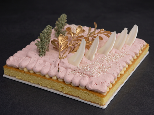 Square Strby Flat Cake