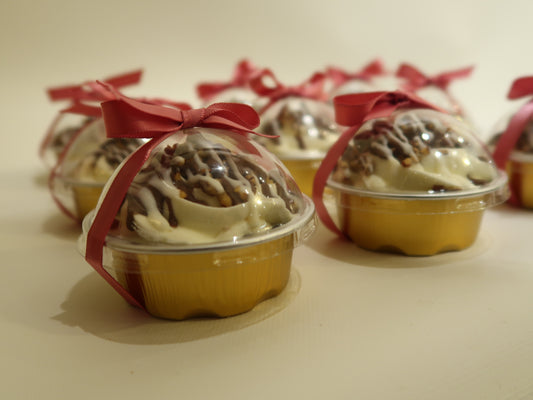 Milk Small Gold Cups - With Ribbon