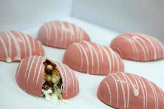 Pink Choc Cheese Domes