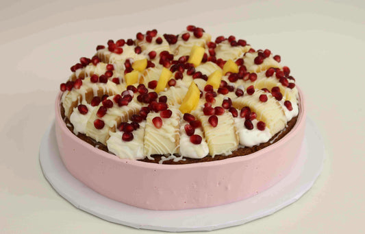 Round Parve Cheese Carrot Band Cake